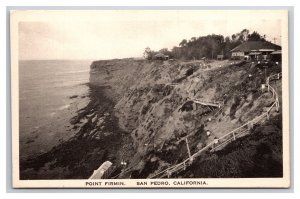 Path to Point Firmin Lighthouse San Pedro California CA UNP WB Postcard Z9