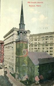 The Old South Church - Boston MA, Massachusetts - pm 1911 - DB