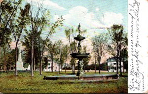 Maine Fairfield Newhall Fountain 1910