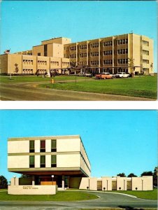 2~ca1950s Postcards Rockford IL Illinois ST ANTHONY HOSPITAL & SCHOOL OF NURSING