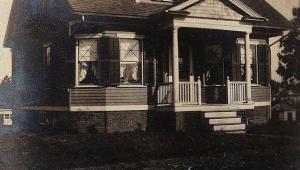 1906 RPPC Natick RI Rhode Island House Dog House Chartley MA Real Photo Postcard