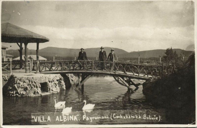 bolivia, PAYRUMANI, Cochabamba, Villa Albina (1934) RPPC Postcard