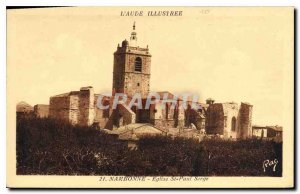 Old Postcard Narbonne Church of St Paul Serge