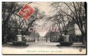 Postcard Old Toulouse Grand Rond main entrance