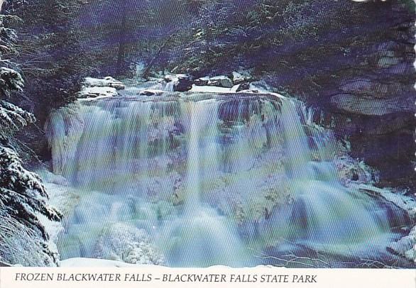 Frozen Blackwater Falls Blackwater Falls State Park Tucker County West Virginia