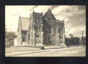 RPPC INDEPENDENCE MISSOURI LATTER DAY SAINTS CHURCH REAL PHOTO POSTCARD MO.