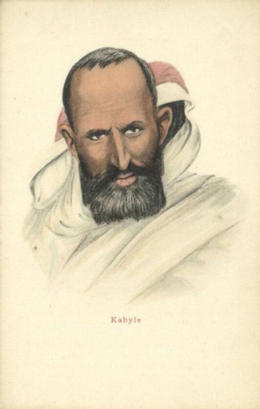 algeria, Native Kabyle Type Male, Kabylians (1899)