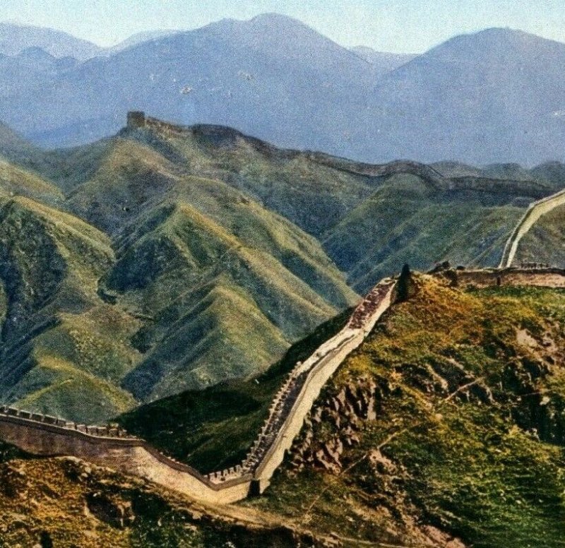 C. 1910-20's Pa Ta-Ling China Great Wall of China Vintage Postcard Z1