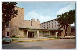 c1950 Burge Hall Womens Residence State University Of Iowa Iowa City IA Postcard