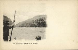 bolivia, RIO MAPIRI, Antes de un Rapidos (1899) 