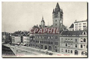 Old Postcard Basel Rathaus