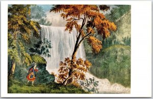 Minnehaha Falls Minnesota Historical Society Cedar & Central St Paul MN Postcard