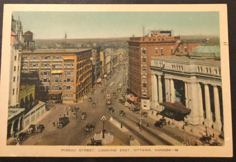 Vintage Postcard Unused Rideau Street Ottawa Canada-38 LB