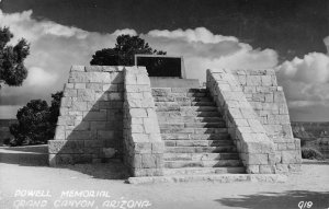 RPPC POWELL MEMORIAL Grand Canyon, Arizona ca 1940s Rare Vintage Photo Postcard