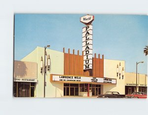 Postcard World Famous Palladium, Hollywood, Los Angeles, California