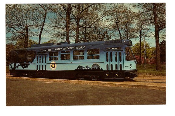 TTC Light Rail Trolley, High Park, Toronto, Ontario, Happy Birthday