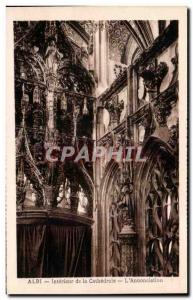 Old Postcard The Cathedral of Albi Interior L & # 39Annonciation