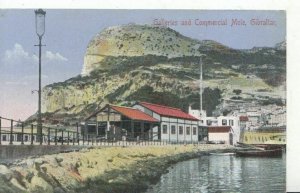 Gibraltar Postcard - Galleries and Commercial Mole - Ref 4223A