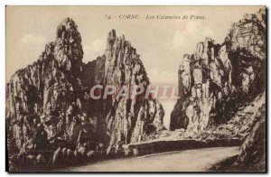 Old Postcard Corsica Calanches De Piana