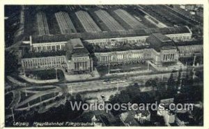 Hauptbahnhof Fliegeraufnahme Leipzig Germany Unused 