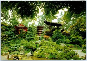 Postcard - Japanese Tea Garden, Golden Gate Park - San Francisco, California