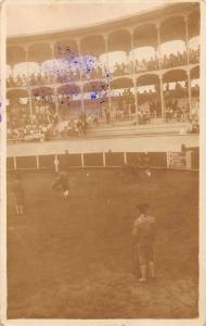 Bull Ring Matadors Bull Fight Real Photo Antique Postcard J66605