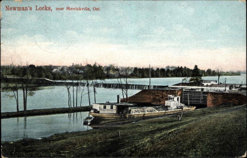 Vintage Fishing Boats at the Lakefront Postcard