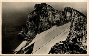 Gibraltar Eastern Side Of Rock Vintage RPPC 08.52