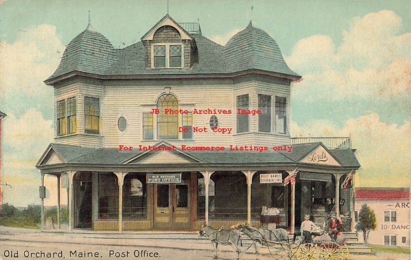 ME, Old Orchard, Maine, Post Office Building, 1910 PM, Leighton No 9207