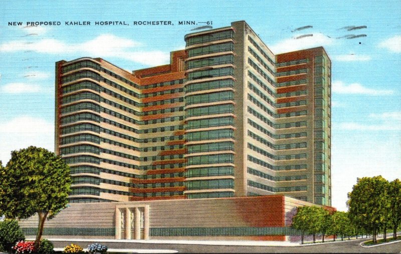 Minnesota Rochester New Proposed Kahler Hospital 1947