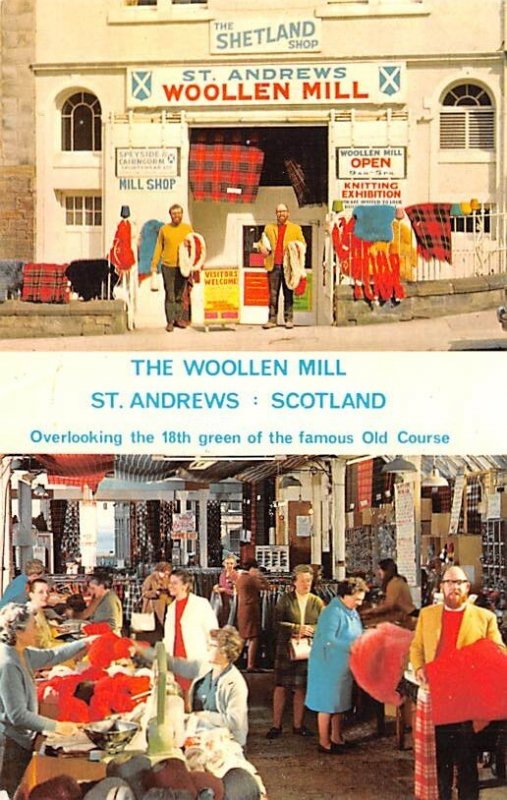 The Woollen Mill Saint Andrews Scotland, UK Writing on back 