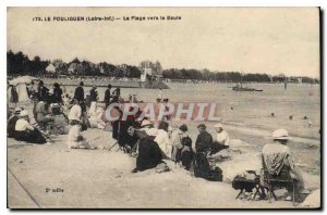 Old Postcard Pouliguen Loire Inf The Beach to La Baule