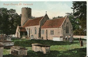 Norfolk Postcard - Burgh Church - Great Yarmouth - Ref 7204A