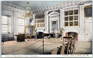 Postcard - Interior of Independence Hall, Philadelphia, Pennsylvania, USA