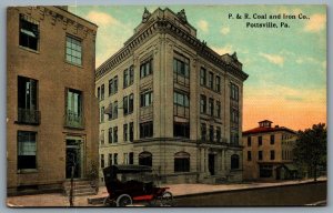 Postcard Pottsville PA 1912 P & R Coal & Iron Co Philadelphia & Reading Railroad