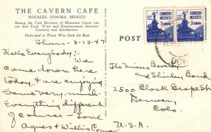 Vintage Postcard View of The Cavern Cafe Nogales Sonora Mexico MX 