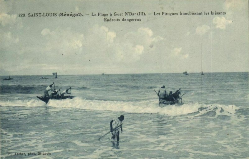 CPA AK Sénégal Afrique Saint-Louis - La Plage a Guet N'Dar (67984)