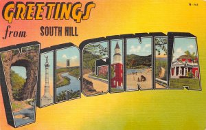 South Hill, Virginia. Greetings From South Hill, Large Letters, AA371-2