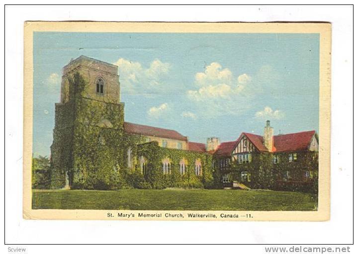 St Mary's Church , WALKERVILLE, Ontario, Canada PU-1941