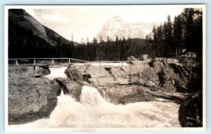 RPPC  FIELD, British Columbia B.C. Canada ~ NATURAL BRIDGE Byron Harmon Postcard