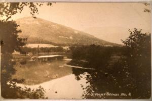 circa 1910 rppc LAKE AND MOUNTAIN in Bethel Maine ME postcard v0617