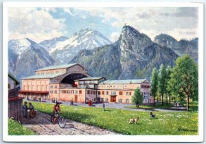 Postcard - Passion Playhouse With The Peak Of The Kofel, Oberammergau, Germany