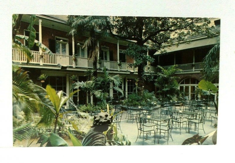 New Orleans Louisiana LA Brennans French Restaurant Patio Postcard