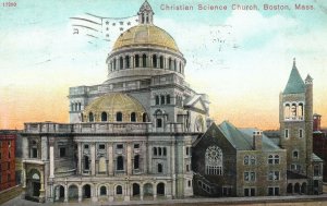 Vintage Postcard 1910's Christian Science Church Parish Boston Massachusetts MA