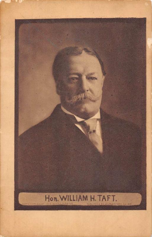 William H Taft Portrait Antique Postcard K76947