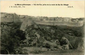 CPA AK Fez - Vue de Fez - Prise de la Route de Dar De Bibagh MAROC (963982)