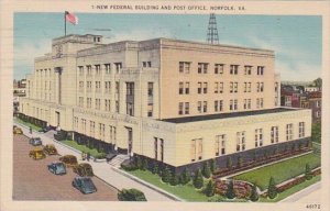 Virginia Norfolk New Federal Building And Post Office 1943