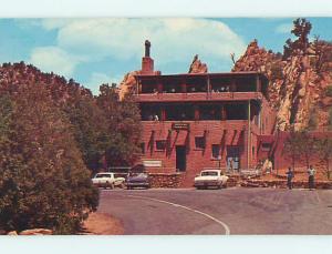 Unused Pre-1980 OLD CARS & HIDDEN INN MOTEL Colorado Springs Colorado CO s2906