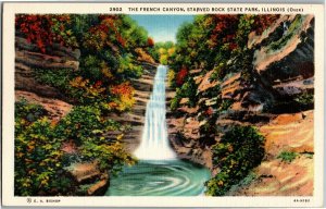 Starved Rock, IL State Park Vintage Sample Postcard W35