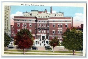 1927 The Clinic Exterior Roadside Rochester Minnesota MN Posted Trees Postcard